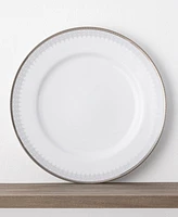 Noritake Silver Colonnade 4 Piece Dinner Plate Set, Service for 4