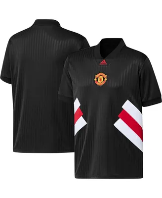 Men's adidas Black Manchester United Football Icon Jersey