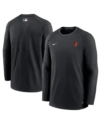 Men's Nike Black Baltimore Orioles Authentic Collection Logo Performance Long Sleeve T-shirt