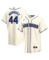 Men's Nike Julio Rodriguez Cream Seattle Mariners Official Replica Player Jersey