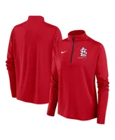 Women's Nike Red St. Louis Cardinals Pacer Quarter-Zip Top