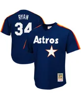 Men's Mitchell & Ness Nolan Ryan Navy Houston Astros 1988 Authentic Cooperstown Collection Mesh Batting Practice Jersey