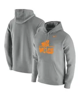 Men's Nike Heathered Gray Tennessee Volunteers Vintage-Inspired School Logo Pullover Hoodie