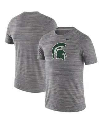 Men's Nike Gray Michigan State Spartans Team Logo Velocity Legend Performance T-shirt
