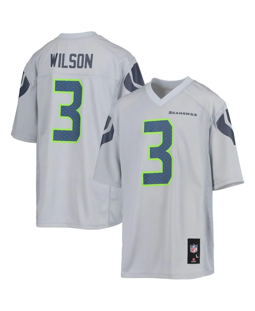 Outerstuff Big Boys and Girls Russell Wilson White Seattle