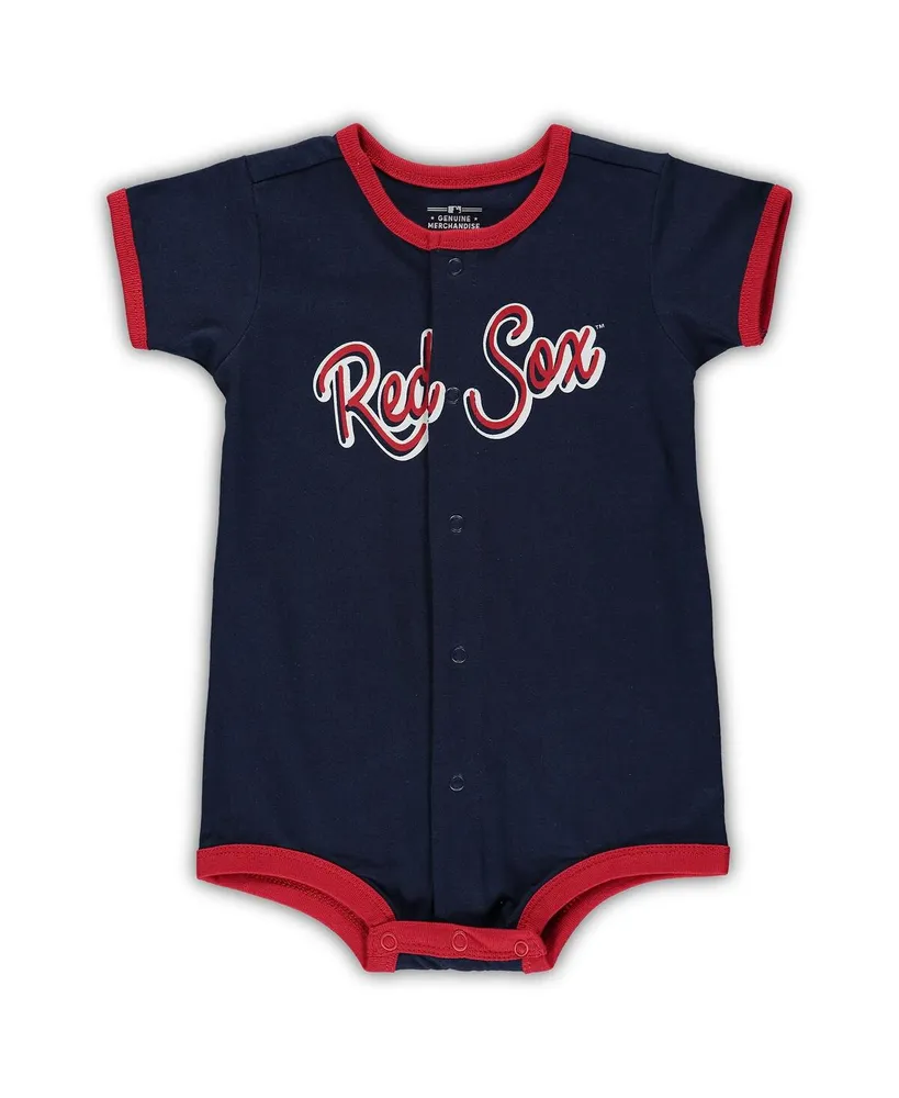 Infant Boys and Girls Navy Boston Red Sox Power Hitter Romper