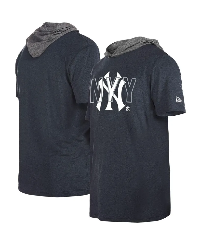 Fanatics Branded Navy New York Yankees Short Sleeve Hoodie T-Shirt