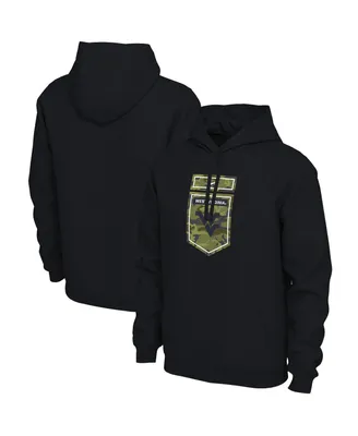 Men's Nike Black West Virginia Mountaineers Veterans Camo Pullover Hoodie