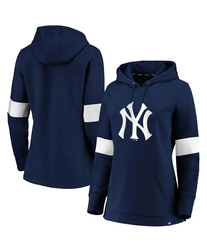 Women's Refried Apparel Navy Atlanta Braves Sustainable Hoodie