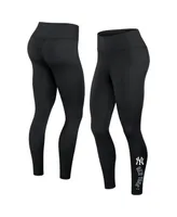 Women's Fanatics Black New York Yankees Wordmark Stack Leggings