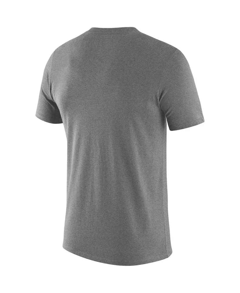 Men's Nike Heathered Gray Michigan State Spartans Basketball Icon Legend Performance T-shirt