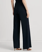 Lauren Ralph Stretch Jersey Wide-Leg Pants