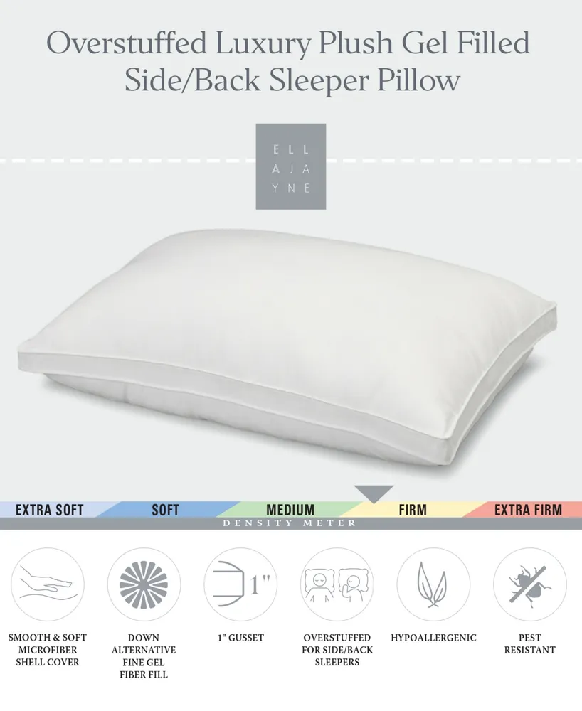 Ella Jayne Gussetted Firm Plush Down Alternative Side/Back Sleeper Pillow