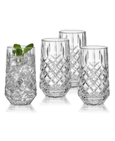 Mikasa Wesley 12 Ounce Highball Glass 4-Piece Set