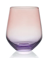 Mikasa Chroma 13 Ounce Stemless Wine Glass 4-Piece Set