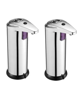 Cheer Collection Stainless Steel Touchless Soap Dispenser, 2 Pack