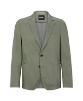 Boss by Hugo Men's Slim-Fit Crease-Resistant Cotton Blend Jacket