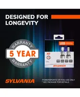 Sylvania H7 Led Powersport Headlight Bulbs for Off-Road Use or Fog Lights - 2 Pack