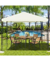 10'x10' Patio Gazebo Canopy Tent Steel Frame Shelter Patio Party Awning