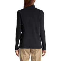 Lands' End Women's Full-Zip Mid-Weight Fleece Jacket