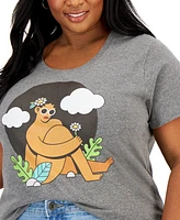 Hybrid Apparel Trendy Plus Graphic-Print T-Shirt