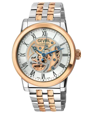 Gevril Men's Vanderbilt Swiss Automatic Two-Tone Stainless Steel Watch 47mm