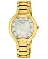 Gevril Women's Lugano Swiss Quartz Gold-Tone Stainless Steel Watch 35mm