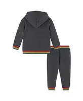 Toddler/Child Boys Stripe Hacci Sweat Set