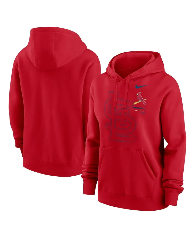 Soft As A Grape Red St. Louis Cardinals Plus Size Side Split Pullover Hoodie