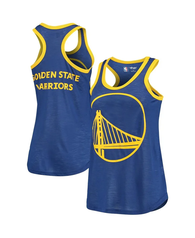 Women's G-iii 4Her by Carl Banks Royal Golden State Warriors Showdown Burnout Tank Top