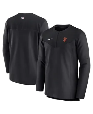 Men's Nike Black San Francisco Giants Authentic Collection Game Time Performance Half-Zip Top