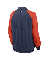 Women's Nike Navy Houston Astros Authentic Collection Team Raglan Performance Full-Zip Jacket