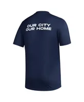 Men's adidas Navy St. Louis City Sc Team Jersey Hook Aeroready T-shirt