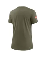 Women's Nike Olive Washington Commanders 2022 Salute To Service Legend T-shirt