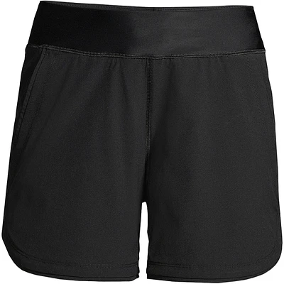 Lands' End Women's Curvy Fit 5" Quick Dry Swim Shorts with Panty