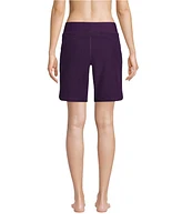 Lands' End Women's 9" Quick Dry Modest Swim Shorts with Panty