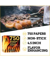 Mountain Grillers Hamburger Patty Paper - Wax Papers to Separate Frozen Pressed Patties - 750 Burger Sheets for Easy Release from Burger Patty Paper