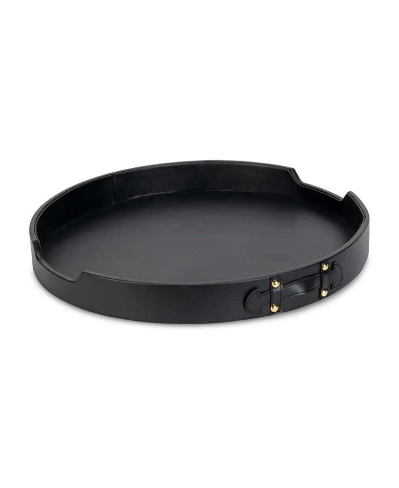 Black Round Tray