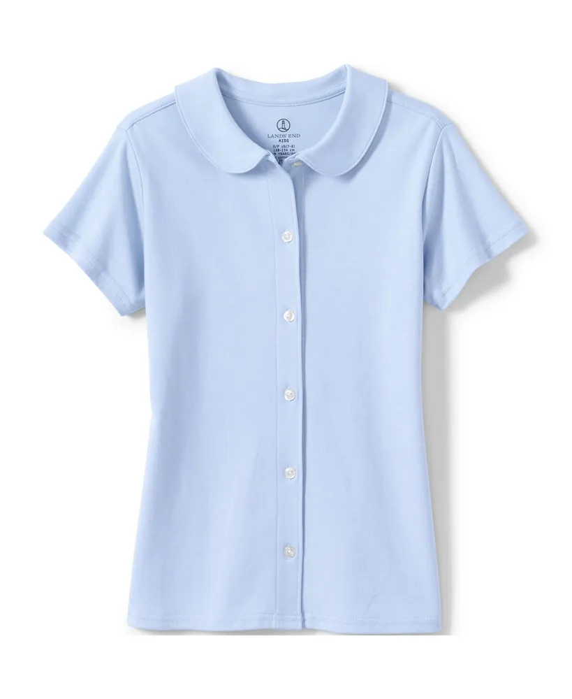 peter pan collar polo shirt