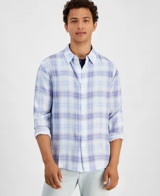 And Now This Men's Regular-Fit Plaid Button-Down Shirt, Created for Macy's