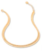 brook & york 14K Gold-Plated Wells Chain Anklet