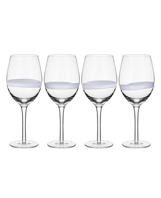 Fitz and Floyd Organic Band -oz Wine Glasses 4-Piece Set