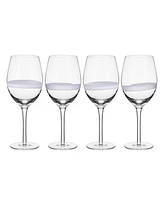 Fitz and Floyd Organic Band -oz Wine Glasses 4-Piece Set