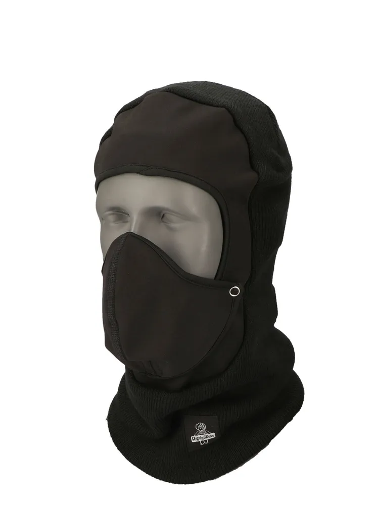 Oversized Black With Detachable Face Cover