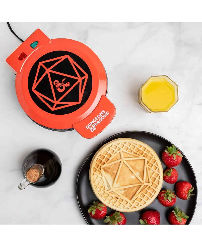 Uncanny Brands Dungeons & Dragons Waffle Maker - 20 Sided Die on Your Waffles