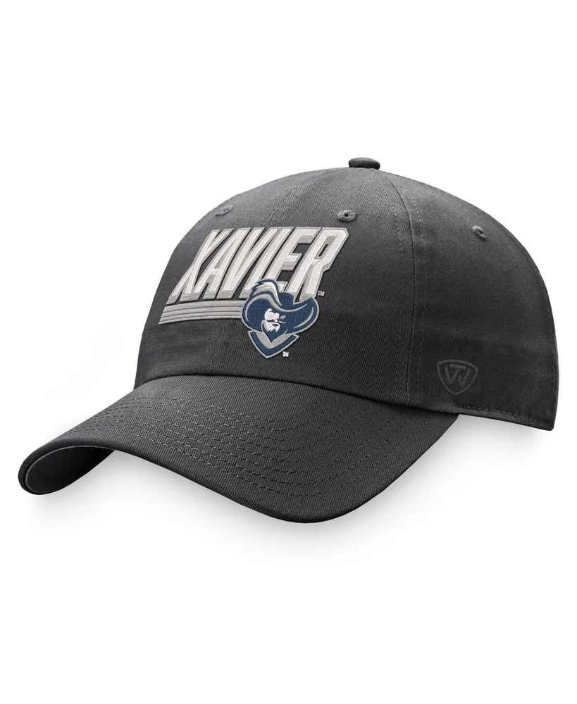 Men's Top of the World Charcoal Xavier Musketeers Slice Adjustable Hat