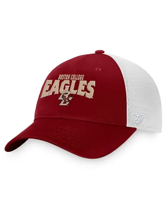 Men's Top of the World Maroon Boston College Eagles Breakout Trucker Snapback Hat
