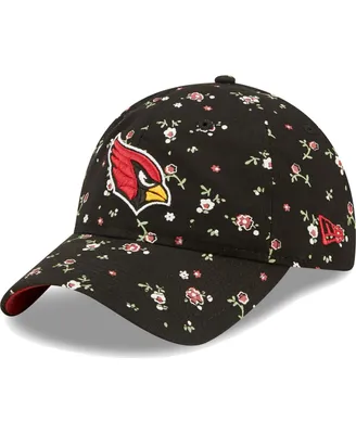Women's New Era Black Arizona Cardinals Floral 9TWENTY Adjustable Hat