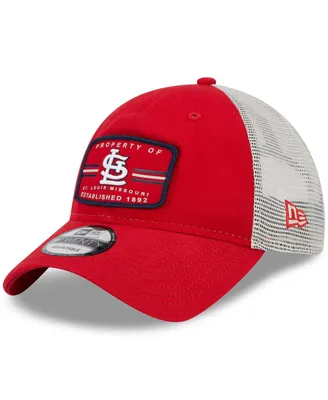 Men's New Era Red St. Louis Cardinals Speed Golfer Trucker Snapback Hat