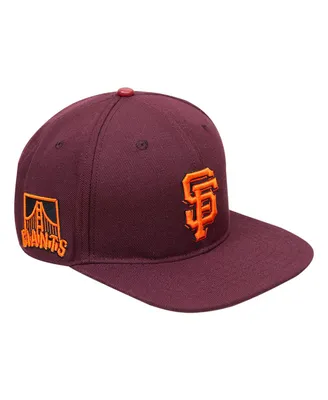 Men's Pro Standard Burgundy San Francisco Giants Wine Snapback Hat